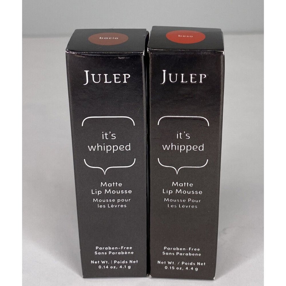 Julep It’s Whipped Matte Lip Mousse Lot Of 2 Beso - Bacio New NIB